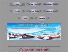 Tablet Screenshot of cameronaircraft.com